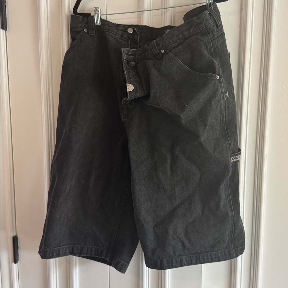 Vintage Pure playaz Men's Black Denim Shorts